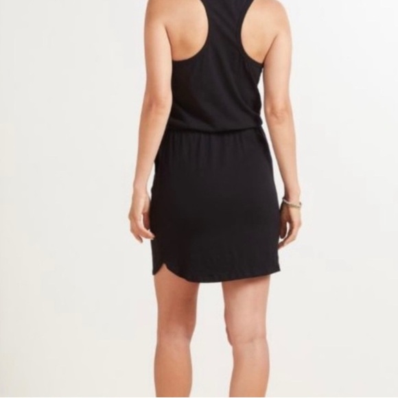 SUNDRY x EVEREVE Black Weekender Tank Racerback Dress Drawstring POCKET 1 SM USA - Picture 3 of 14